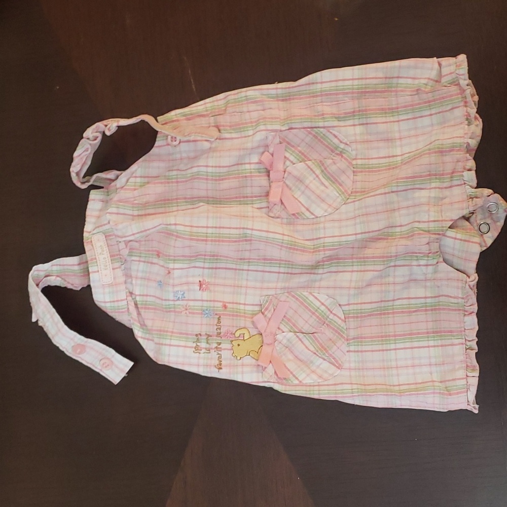 Girls Disney Pooh bear Overalls vintage